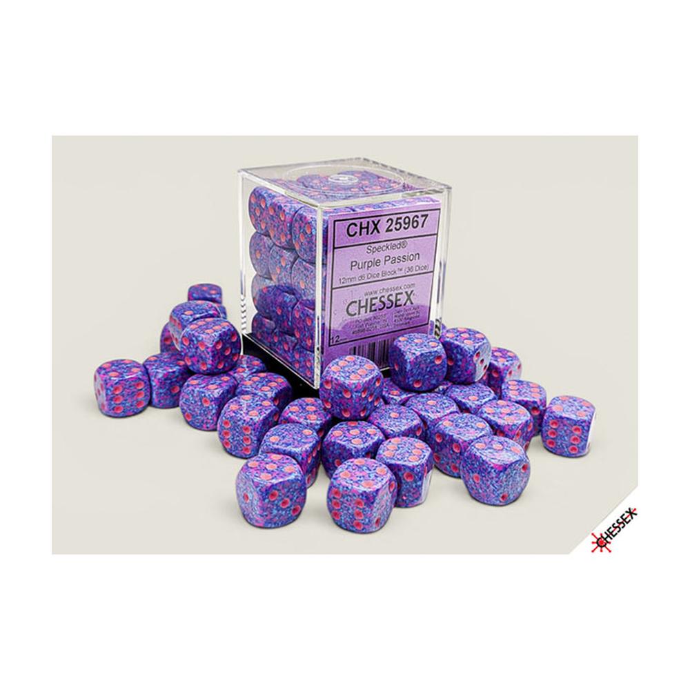Chessex - Speckled 12mm Dice Block - Purple Passion