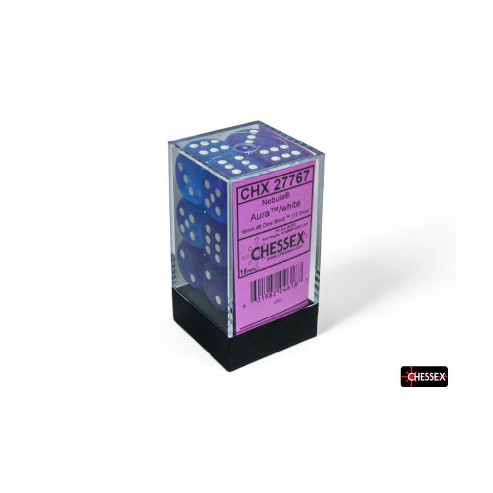Chessex - Nebula 16mm D6 Dice Block - Aura