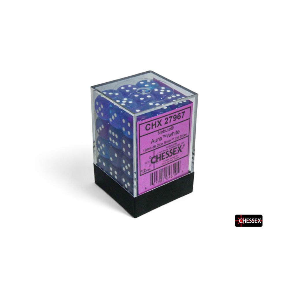 Chessex - Nebula 12mm D6 Dice Block - Aura
