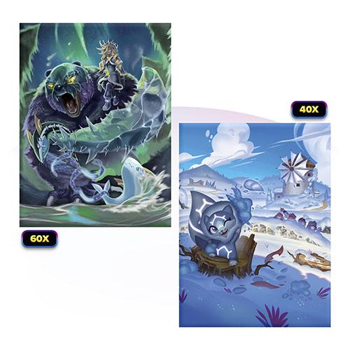 Elestrals TCG - Lifestream Glaciursa Champion of Khione Card Sleeves 100pk