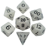 Fanroll - 16mm Acrylic Polyhedral Dice Set: Glow Clear