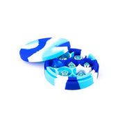 Fanroll - Silicone Round Dice Case - Blue/White/Light Blue