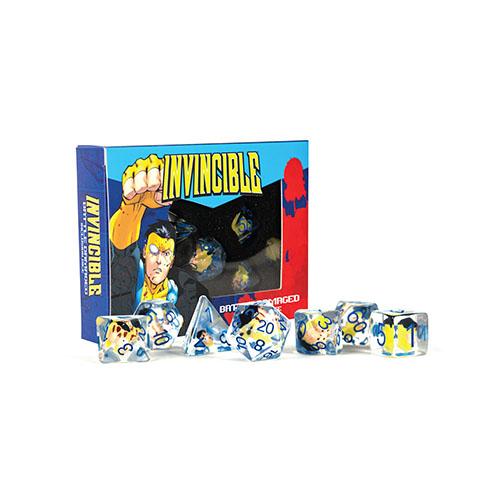 Fanroll - Invincible Blood Damaged Resin Poly Dice Set