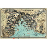 Dungeons & Dragons: Descent Into Avernus - Baldur's Gate Vinyl Poster Map