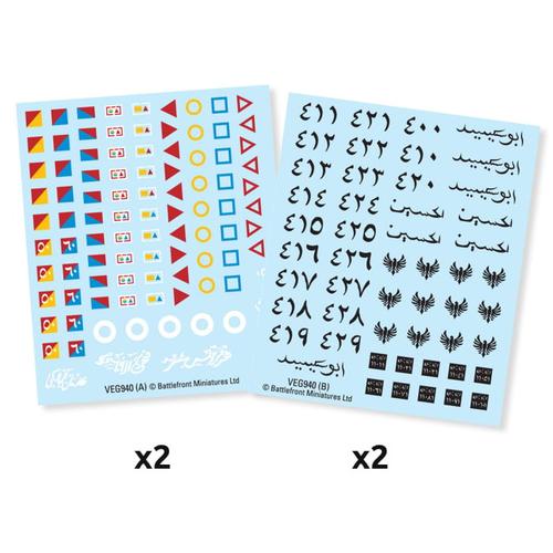 Flames of War: Arab and Jordanian Decals