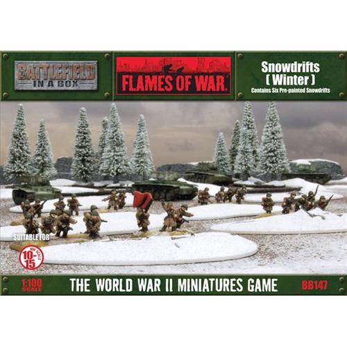 Flames of War: Snowdrifts (winter) (x6)