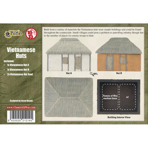 Flames of War: Features: Vietnamese Huts (x2)