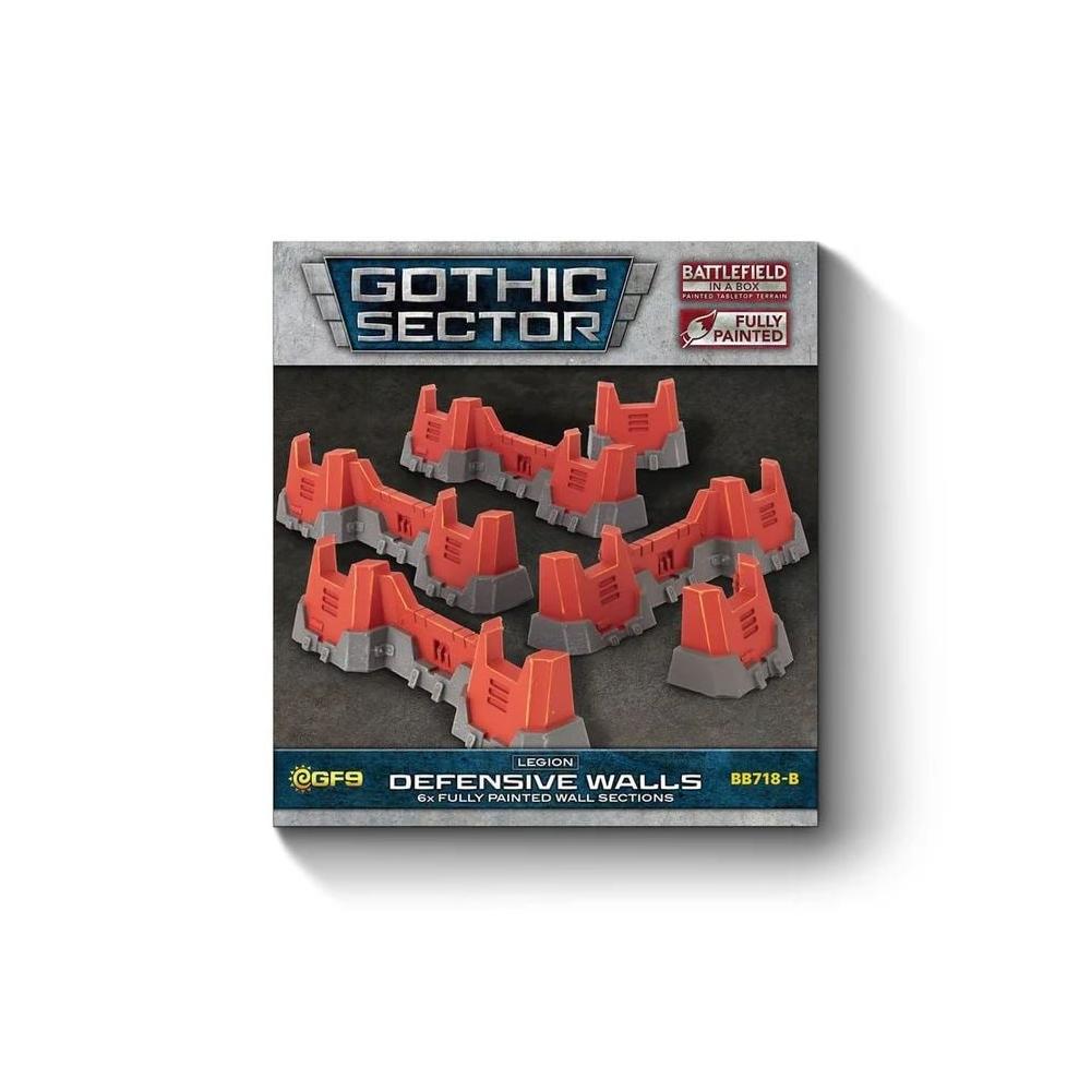 Gothic Sector: Legion Defensive Walls Red Paint Scheme (x2)