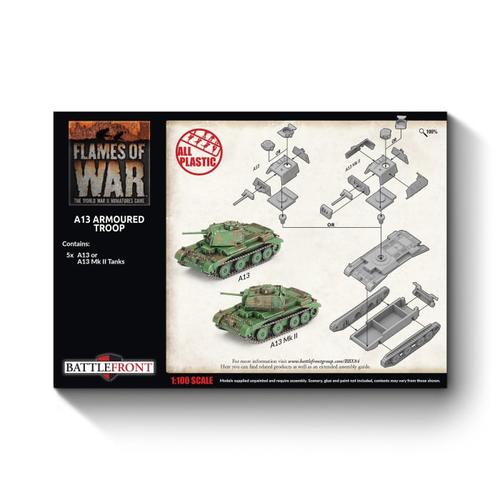 Flames of War: British - A13 Cruiser Troop (x5 Plastic)