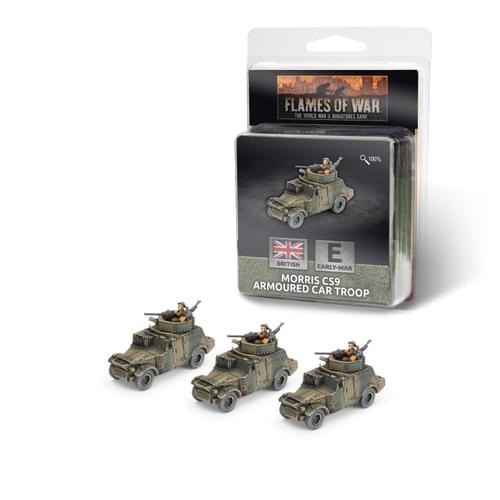 Flames of War: British - Morris CS9 Armoured Car Troop (x3)