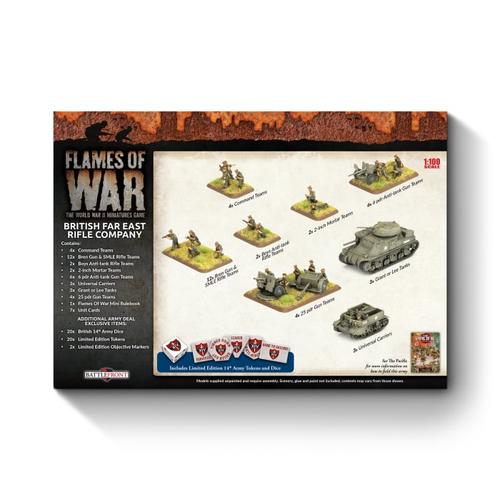 Flames of War: Britanniques - Offre groupée d'armée "Compagnie de fusiliers britanniques d'Extrême-Orient"