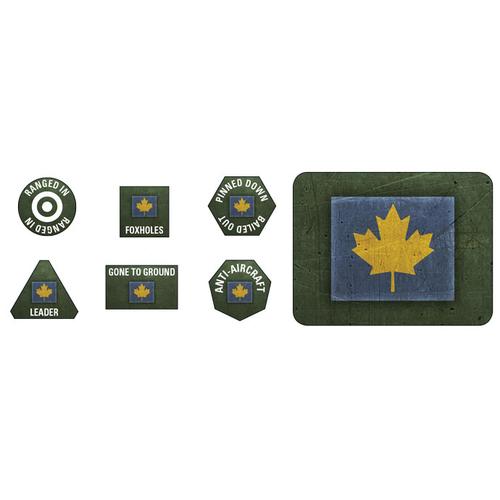 Flames of War: 3rd Canadian Infantry Division Tokens (x20) & Objectives (x2)Flames of War: