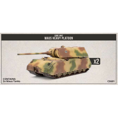 Clash of Steel - Maus Heavy Tank Platoon (x2 Plastic)