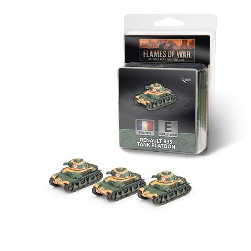 Flames of War: French - Renault R-35 Tank Platoon (x3)