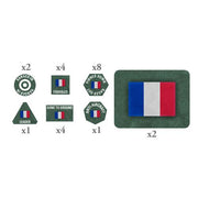 Flames of War: French - EW Tokens (x20) and Objectives (x2)