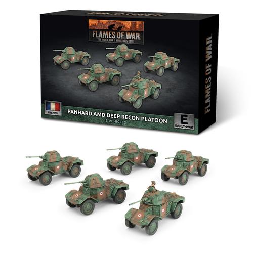 Flames of War: French - Panhard AMD Deep Recon Platoon (x5)