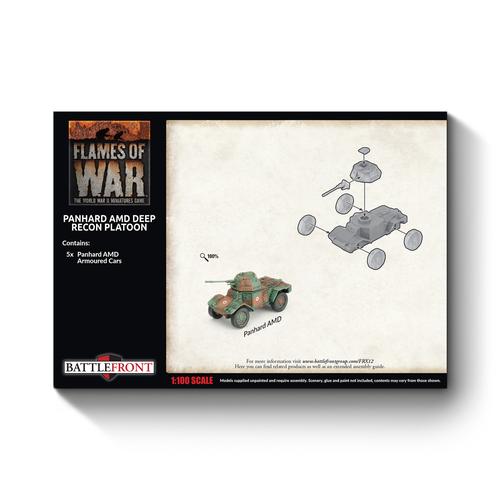 Flames of War: French - Panhard AMD Deep Recon Platoon (x5)