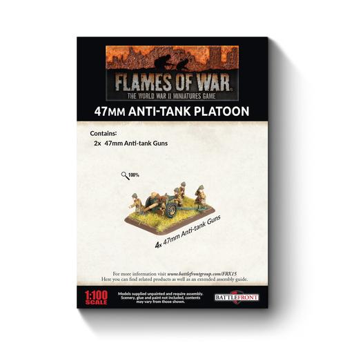 Flames of War: French - APX 47mm mle 1937 Anti-tank Platoon (x2 guns)
