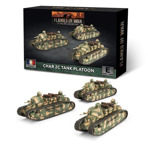 Flames of War: French - Char 2C Tank Platoon (x3)