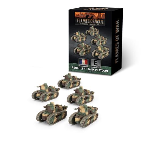 Flames of War: French - Renault FT Tank Platoon (x5)