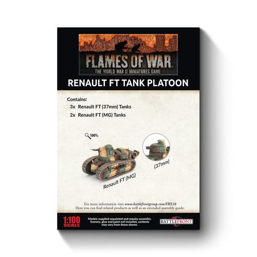 Flames of War: French - Renault FT Tank Platoon (x5)