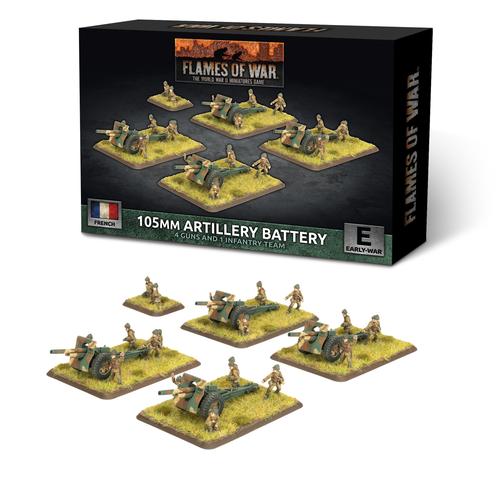 Flames of War: French - 105mm Artillery Battery (Early, x4 guns)