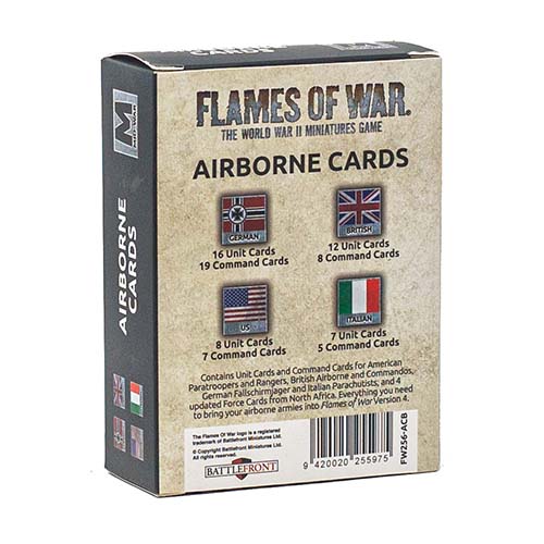 Airborne Units & Command Cards (88 cards) Back