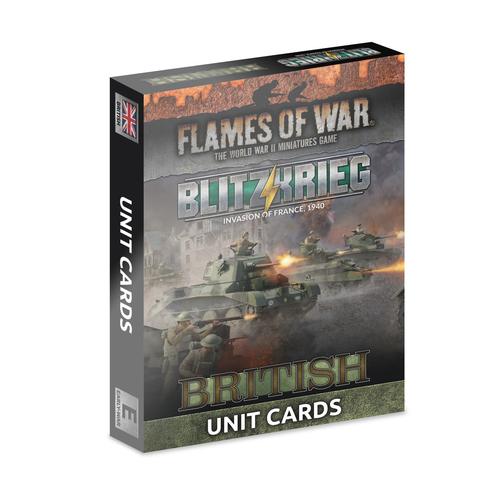 Blitzkrieg British Unit Cards (x28 cards) - Limited Edition