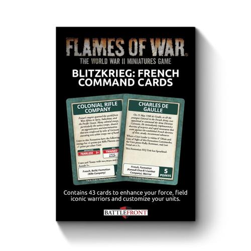 Flames of War: Blitzkrieg French Command Cards (x43 cards) - Limited Edition