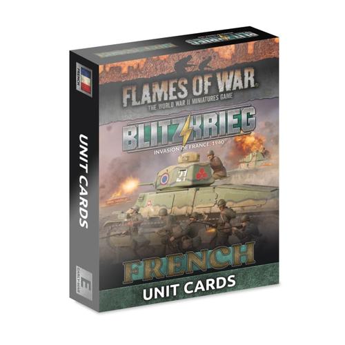 Flames of War: Blitzkrieg French Unit Cards (x41 cards) - Limited Edition