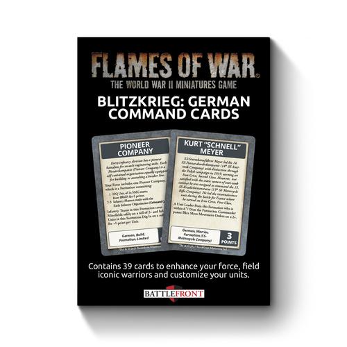 Flames of War: Blitzkrieg German Command Cards (x39 cards) - Limited Edition