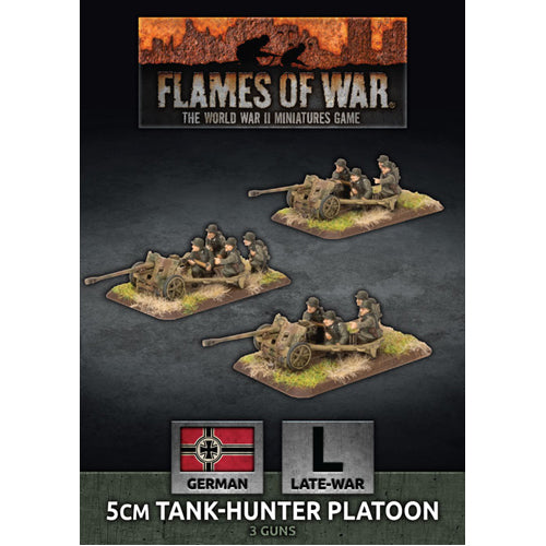 5cm Tank Hunter Platoon (Late War x3 Guns Plastic)