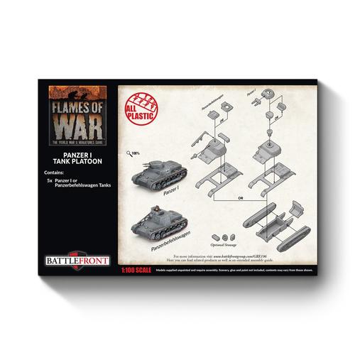 Flames of War: German - Panzer I Platoon (x5 Plastic)