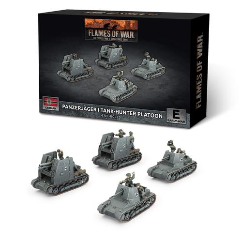 Flames of War: German - Panzerjager I Anti-tank Platoon (x4 Plastic)