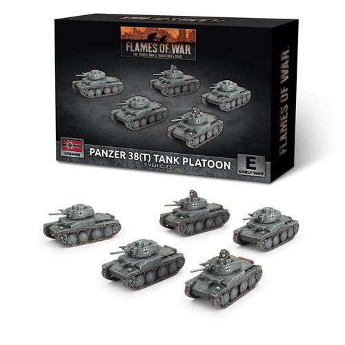 Flames of War: German - Panzer 38(t) Platoon (x5 Plastic)