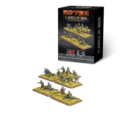 Flames of War: German - HMG and Mortar Platoons (Early, Plastic)
