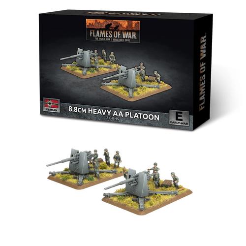 Flames of War: German - 8.8cm Heavy AA Platoon (Early) (x2 guns plastic)
