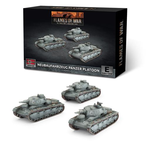 Flames of War: German - Neubaufahrzeug Panzer Platoon (x3)
