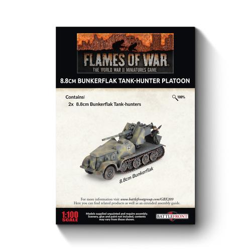 Flames of War: German - 8.8cm Bunkerflak Tank-hunter Platoon (x2)