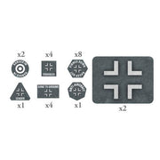 Flames of War: German EW Tokens (x20) & Objectives (x2)