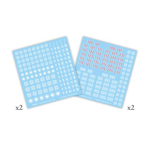 Flames of War: German - Early War Decals
