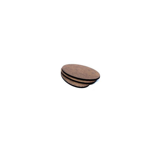 GF9 Econo Bases 90x52mm Oval (x3)