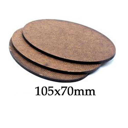 GF9 Econo Bases 105x70mm Oval (x3)