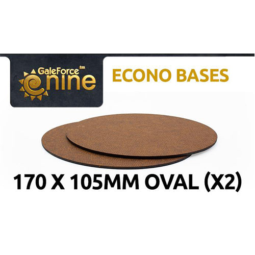 GF9 Econo Bases 170x105mm Oval (x2)