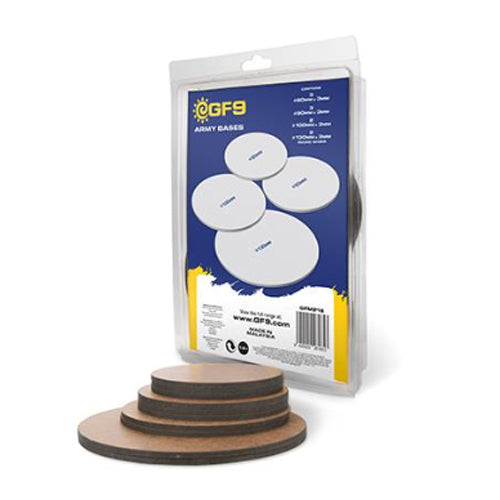 Round MDF Bases 80mm/90mm100mm/130mm (3,3,2,2)