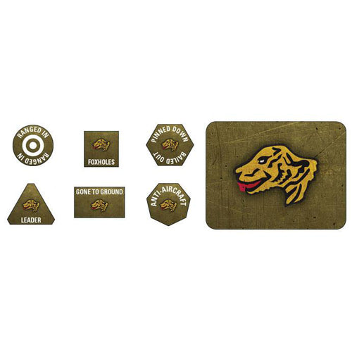 Flames of War: 503. Heavy Tank Battalion Tokens (x20) and Objectives (x2)