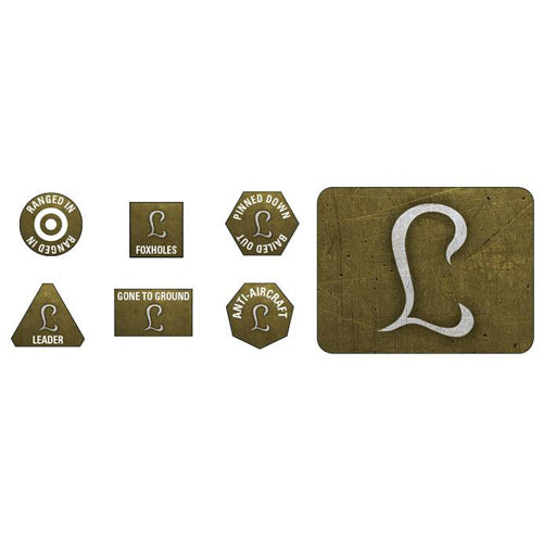 Flames of War: Panzer Lehr Tokens (x20) & Objectives (x2)