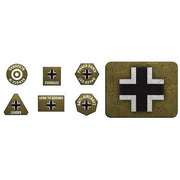 Flames of War: 21st Panzer Tokens (x20) & Objectives (x2)