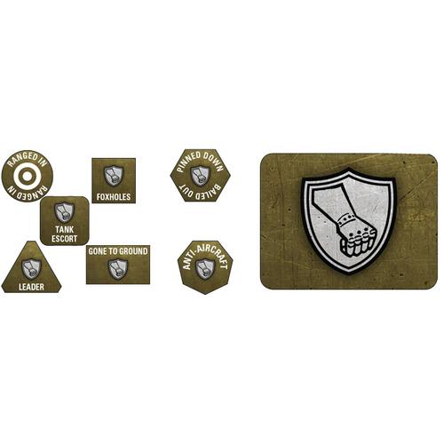 Flames of War: 78. Sturmdivision Tokens (x30) & Objectives (x2)