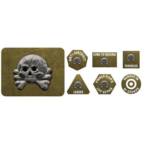 Flames of War: Panzerdivision "Clausewitz" Tokens (x20) & Objectives (x2)